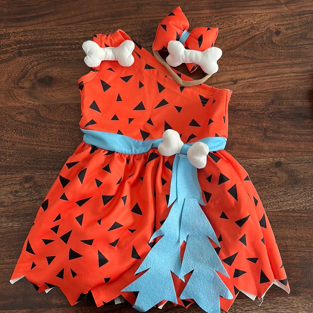 Flintstones/Pebbles Costume (Birthday or Halloween)